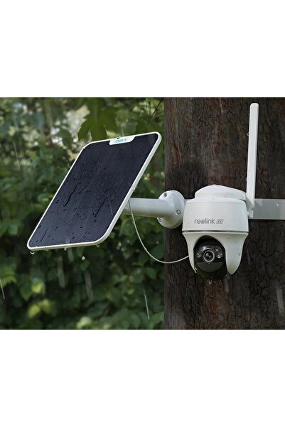 ReoLink Cameră externă Rotativă 4G LTE 4K SMRT 6000 mAh albă +PANEL