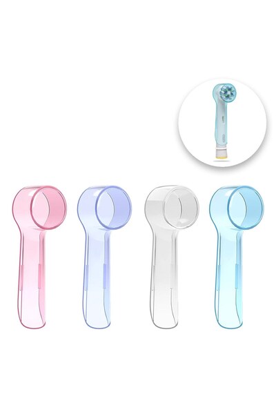 OEM Huse de Culori Pastel pentru Rezerva Periuta de Dinti Electrica - 4buc