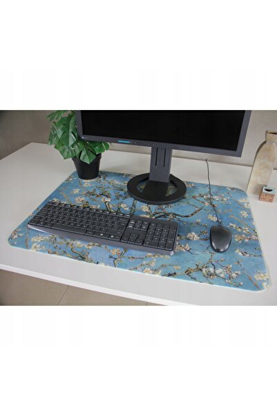 Bertoni Covoraș de birou din pâslă pentru mouse și tastatură 70x50cm Almond