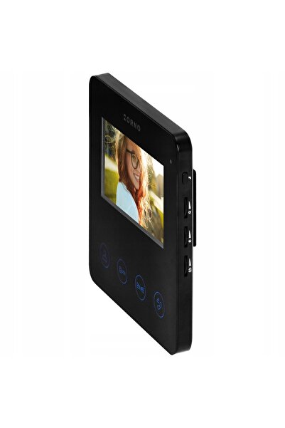 Orno Interfon video 2 DWA MONITORY 4,3 " Cititor RFID Brelocuri Poartă și Poa...