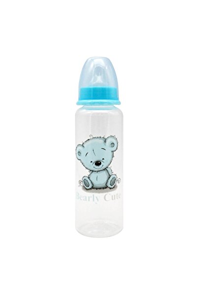 OEM Biberon din Plastic cu Tetina din Silicon Bleu Ursulet "Bearly Cute" 250m...