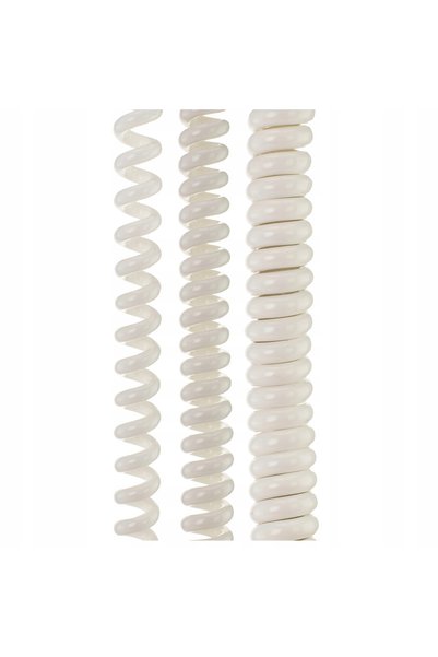 NO BRAND Cablu spiralat OMY 3x1,5 Power 2,2m cu ștecher unghiular alb