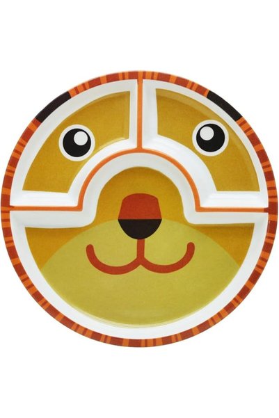 GENERAL Dyne Well Children's Tiger Pattern Round Plate 25cm Dwc3011Tig