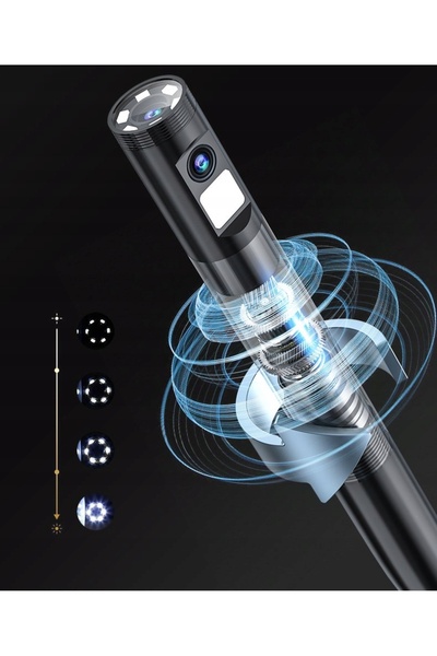 Benetech Cablu de 5 metri, 8 LED-uri, 5.5mm, IP67, Cameră de inspecție endosc...
