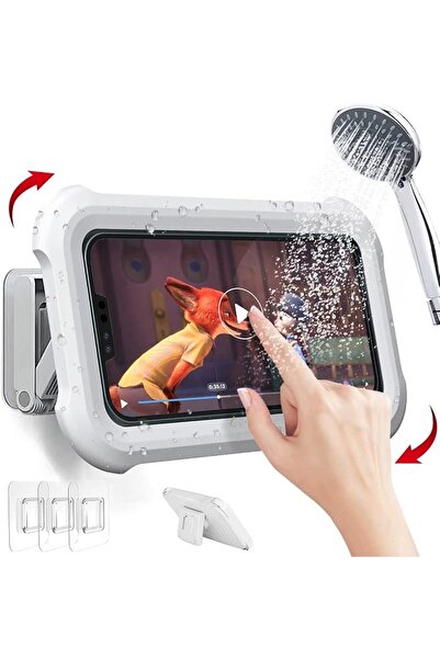 ELEPHANTBOAT ® Waterproof Shower Phone Holder, Anti-Fog Wall Mount Case with ...