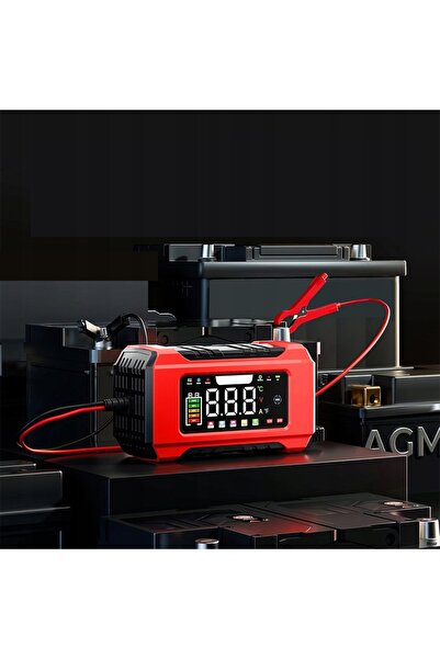 NO BRAND ÎNCĂRCĂTOR INTELIGENT PENTRU BATERII AUTO 12 V, 24 V, CU ECRAN LCD Ș...