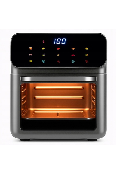 Retoo Friteuză cu aer cald 12L, tip cuptor, 1350W, 10 moduri, fără ulei