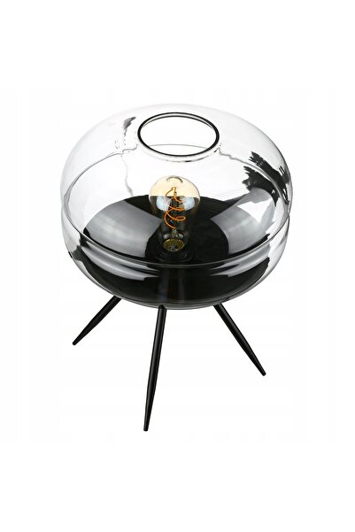Interlook Lampă de masă modernă de designer din sticlă, lampă de noptieră E27...
