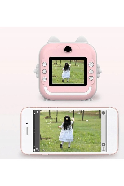 NO BRAND Cameră digitală instantanee LCD cu imprimantă pentru copii, pentru j...
