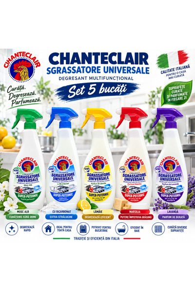 Chanteclair Σετ 5 τεμαχίων απολιπαντικού Chanteclair