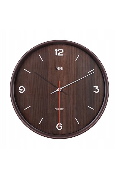 Teesa Ceas de perete clasic cu disc de cuarț, 30 cm, bronz închis TSA0048DB