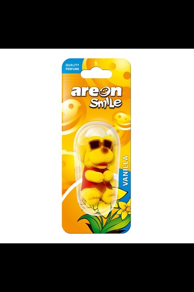 Areon Odorizant auto, figurina, Smile, Vanilla, 19 x 7.5 x 0.5 cm
