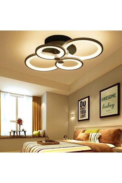 Interlook Lustră suspendată modernă, plafonieră, candelabru LED 48W