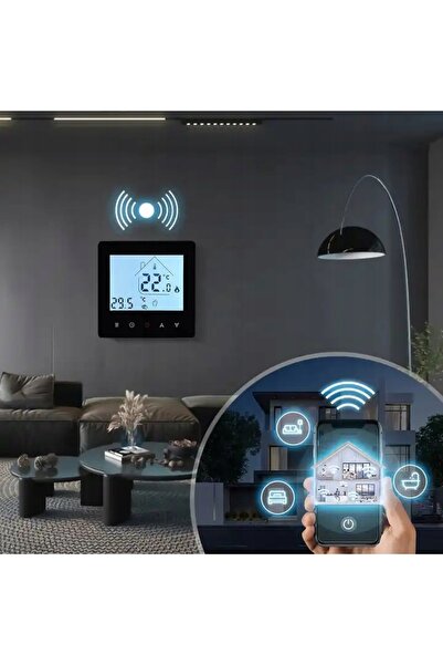 NO BRAND Termostat de perete cu ecran tactil LED, WiFi, TUYA, TERSCP
