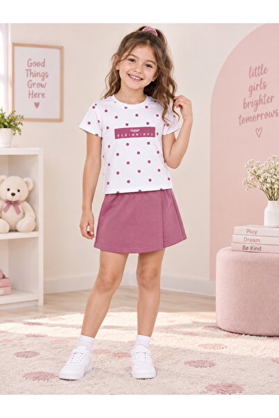 Trendline Girl's Soft Modal Comfortable Organic Fabric Top and Bottom Set
