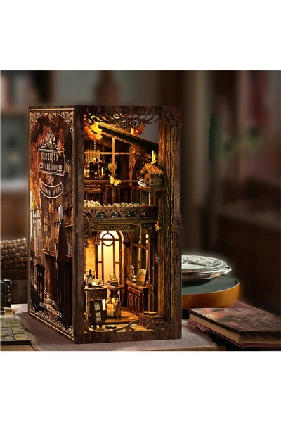 NO BRAND Kit DIY Miniatură de Cafenea (Cafea în Miniatură) 289 Piese Decorațiune