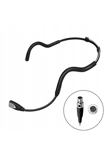 KIMAFUN Microfon de căști WP88 pentru mufe microfon Shure mini XLR cu 4 pini