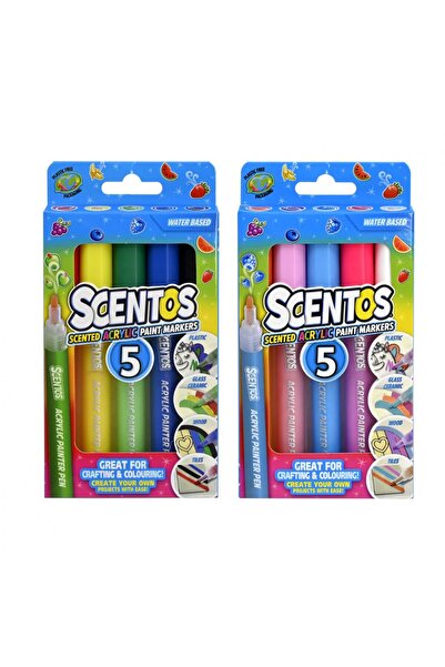 Scentos SET 5 MARKERE PARFUMATE, CU VOPSEA ACRILICA, "SCS20457"