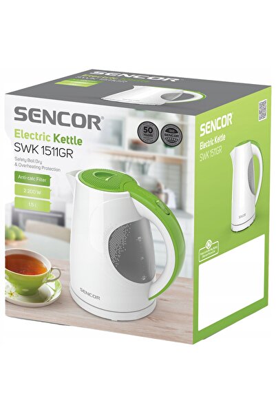 Sencor Fierbător electric SWK 1511GR 2200W 1.5L