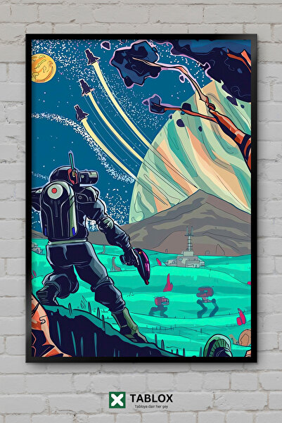 TABLOX Igra No Mans Sky, svemirska naučna fantastika, istraživanje, dekorativ...