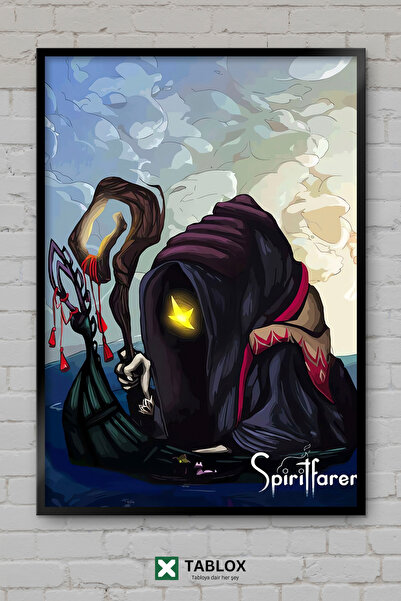 TABLOX Spiritfarer Game Spirit Ship Adventure Indie Frame View Decorative MDF...