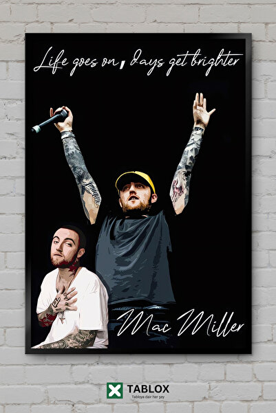 TABLOX Mac Miller Ράπερ Τέχνη Ραπ Μουσική Χιπ Χοπ Διακοσμητικός πίνακας ζωγρα...