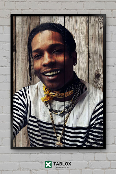 TABLOX Asap Rocky Ράπερ Ράπερ Χιπ Χοπ Τραγουδιστής Μουσική Αφίσα με κορνίζα Δ...