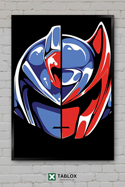 TABLOX Mega Man Zero Capcom Game Robot Character Tablou decorativ înrămat din...