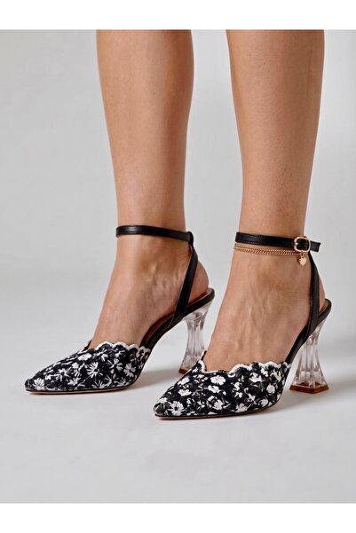 MİKANA MODA Women's Heels with Flowers