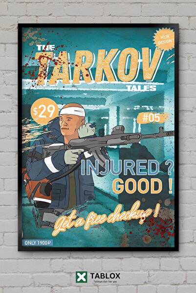 TABLOX Tarkov Tales Sanitar Game Character Action Διακοσμητικός Πίνακας MDF μ...