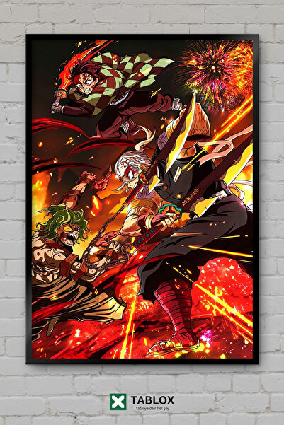 TABLOX Tengen Uzui Demon Slayer Anime Manga Lik Okvir Izgled Dekorativna MDF ...