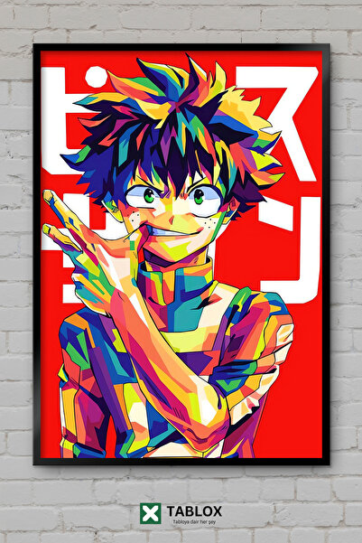 TABLOX My Hero Academia Wpap Anime Pop Art Πορτραίτο με κορνίζα Διακοσμητικός...
