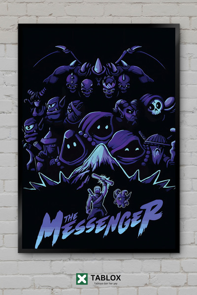 TABLOX The Messenger Game Envoy Action Retro Ninja Tablou decorativ înrămat d...