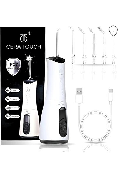 cera touch Water Flosser, Portable Rechargeable Water Flosser for Teeth, Ultr...