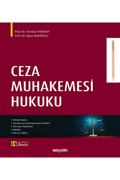 Seçkin Yayıncılık Ceza Muhakemesi Hukuku Prof. Dr. Feridun Yenisey,Prof. Dr. Ayşe Nuhoğlu Eylül 2026 (kalem)