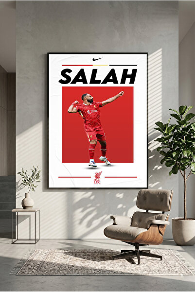 postercraft Poster din lemn cu design Mohammed Salah Liverpool (fără ramă)