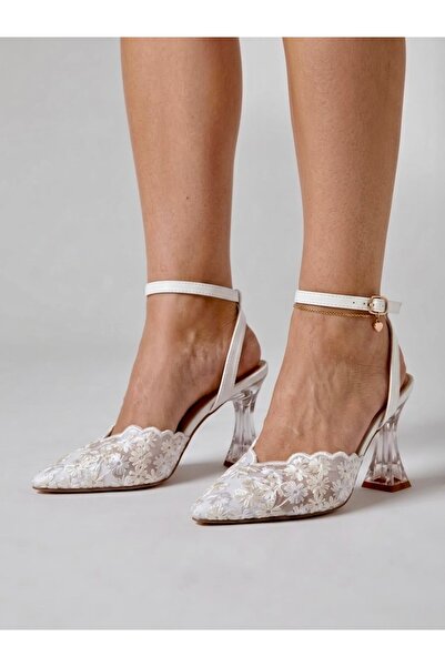 MİKANA MODA Women's Heels with Flowers