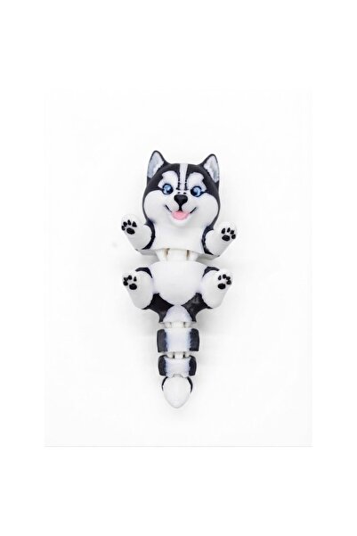 OEM Figurină articulată printată 3D, cățeluș Husky Siberian, jucărie articula...