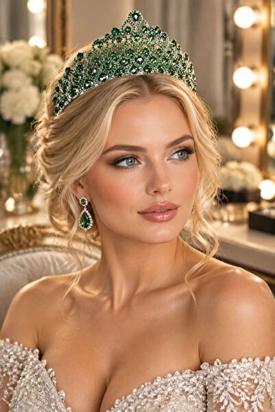 Monalisa Home Evening Dress Zircon Stone Luxury Crown