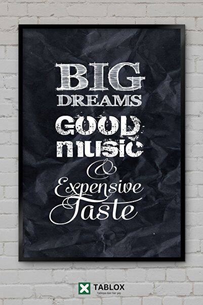 TABLOX Vise mari, visuri uriașe, citat motivațional, poster, tablou decorativ...