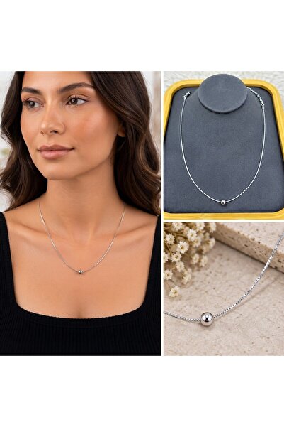 FM 💎   Premium Shiny and Stylish Silver Color Single Ball Detailed Thin 316L...