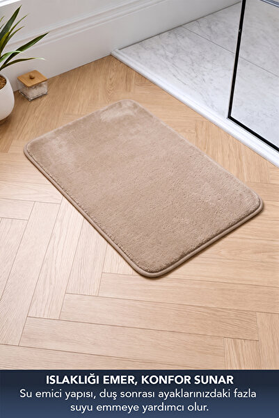 obido Missclean Microfiber Bath Mat 40X60 cm Water Absorbent Non-Slip Base Machine Washable Mat