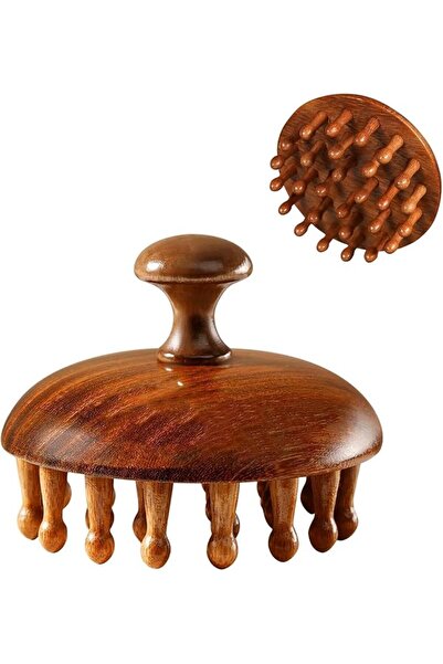 JOYZZZ Head Scalp Massage Brush, Wooden Hair Massager for Women Men with 28 T...