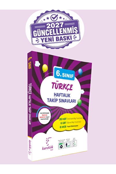 Karekök Yayınları 6.SINIF TÜRKÇE HAFTALIK TAKİP SINAVLARI