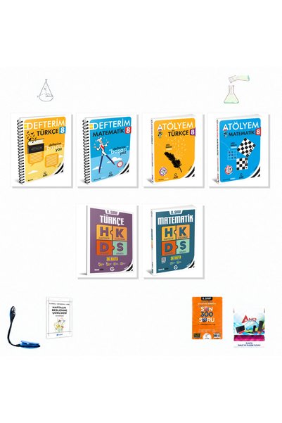 Arı Yayıncılık 2026-2027 8. Sınıf LGS Türkçe ve Matematik Tüm Kaynaklar 6 Kit...