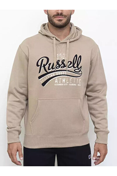 russell Αθλητικό Φούτερ με Κουκούλα Ασημί Μινκ