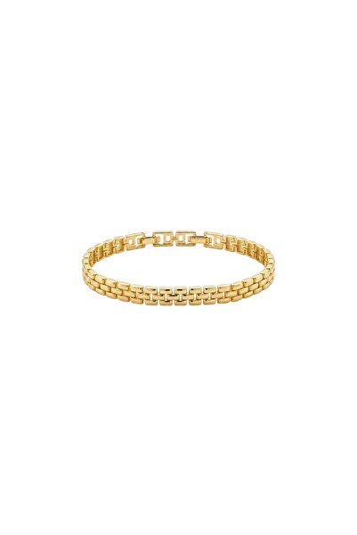 Charmist Timeless Collection Çelik Üzeri Altın Kaplama Klasik Link Bileklik