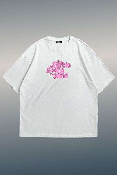 Grove Fashion Barbie Lost Printed Unisex Oversize T-Shirt