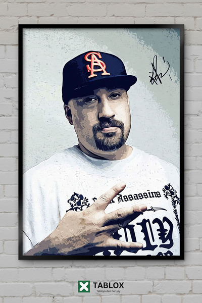 TABLOX Μουσικό πορτρέτο του ράπερ Breal B Real Cypress Hill, διακοσμητικός πί...