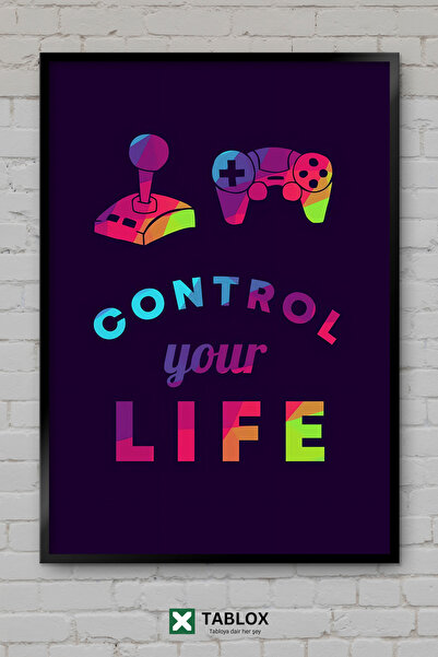 TABLOX Gaming Control Life Player Control Life Αφίσα με κορνίζα Διακοσμητικός...